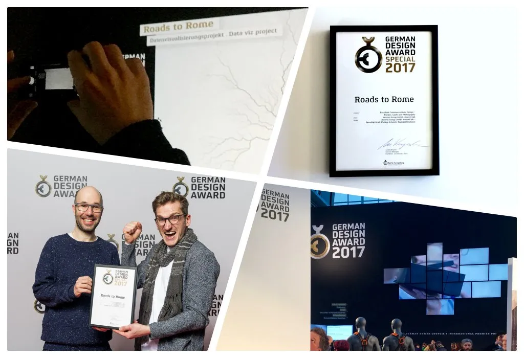 Cover image for Roads to Rome receives Special Mention @ German Design Award 2017
