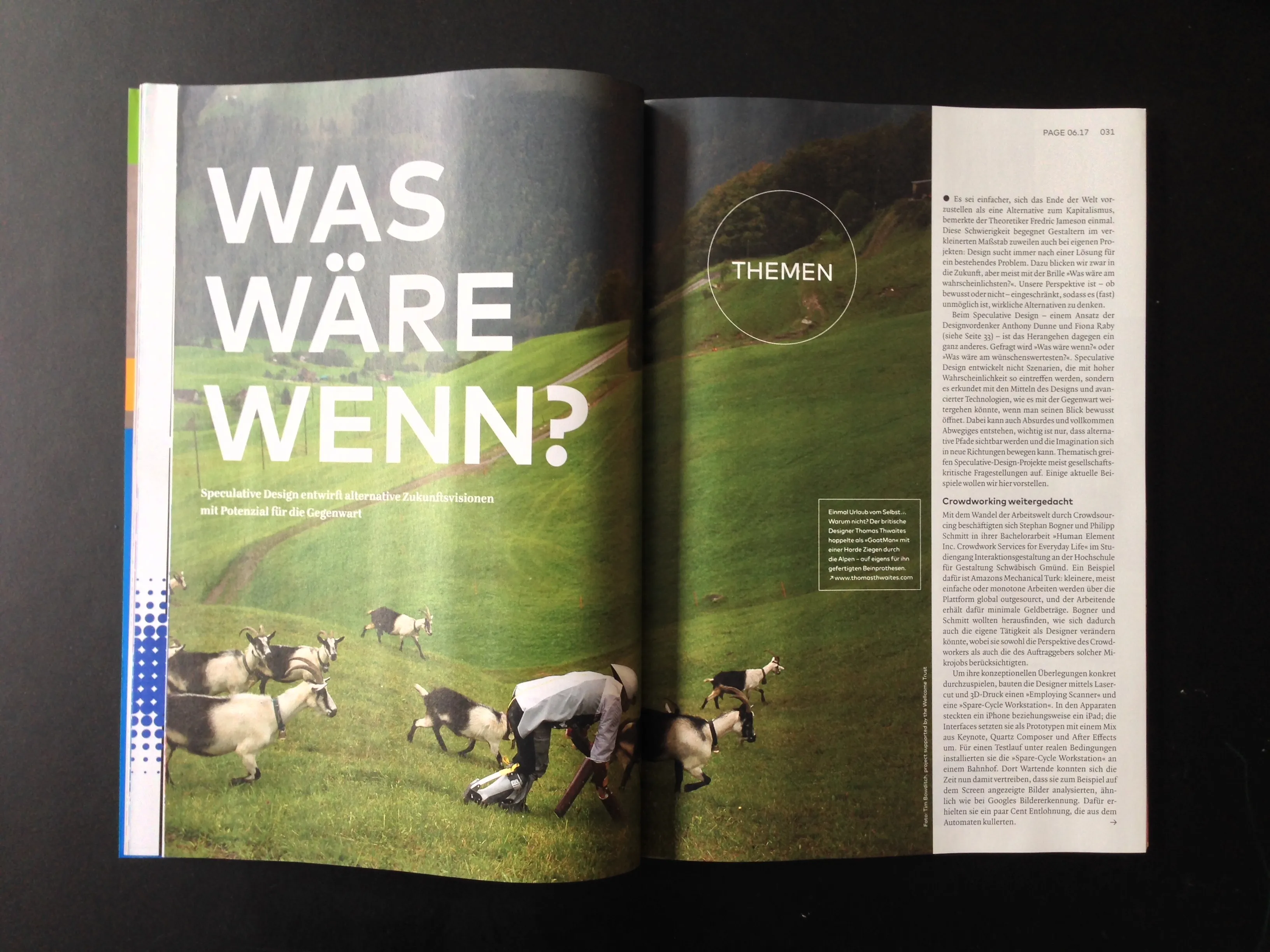 Cover image for Was Wäre Wenn? (Einführung in Speculative Design) @ Page Magazine 03 2017