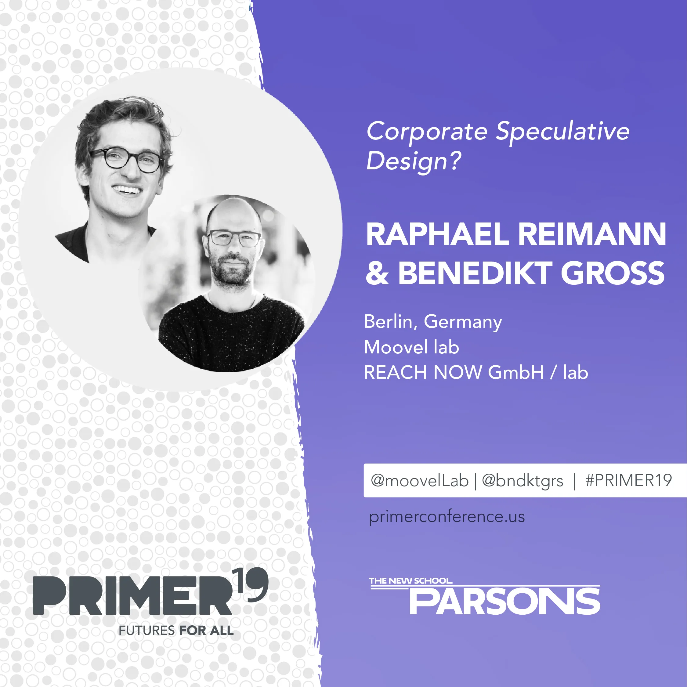 Cover image for “Corporate” Speculative Design? @ PRIMER19, Parsons The New School, New York