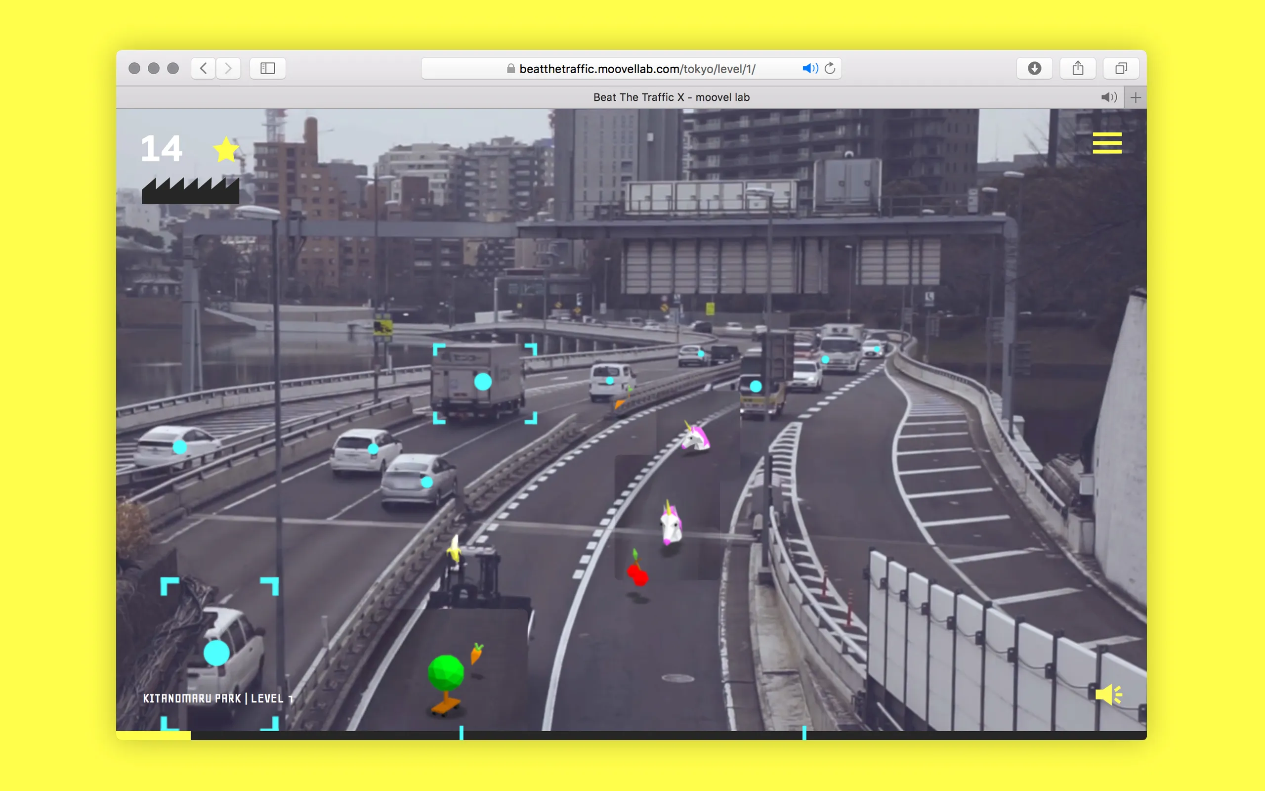 Playing Beat the Traffic X in desktop browser