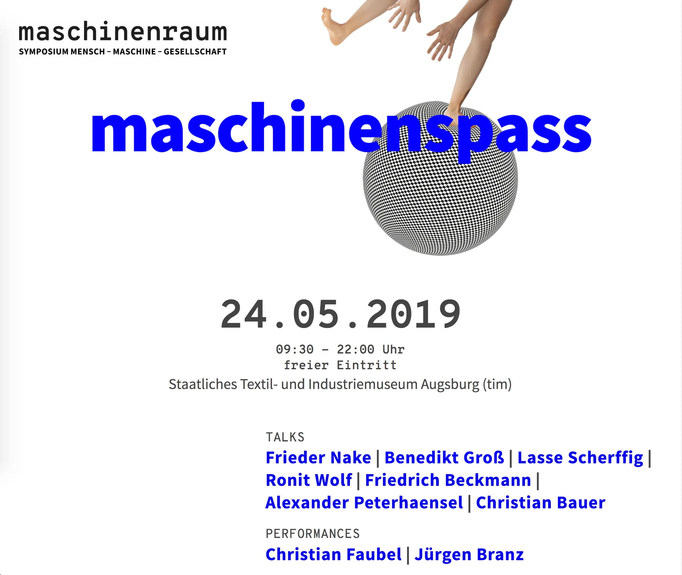 Cover image for “Was wäre wenn!?” @ Symposium Maschinenraum 2019, Augsburg